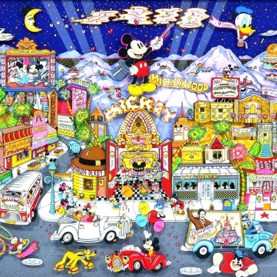 チャールズ・ファジーノの絵画作品　タイトルは、MICKEY WOOD
